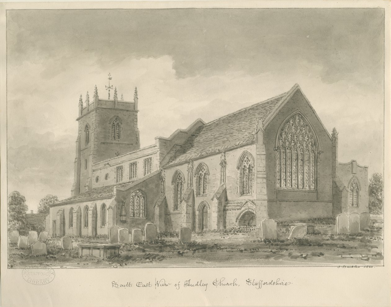 Audley Kerk door John Buckler