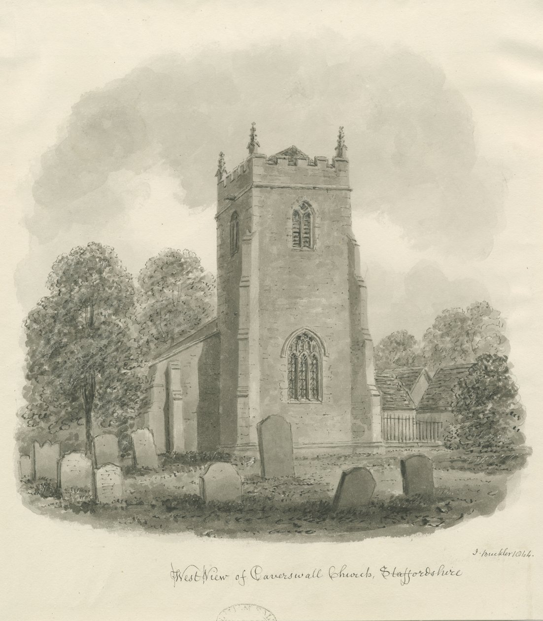 Caverswall Kerk door John Buckler