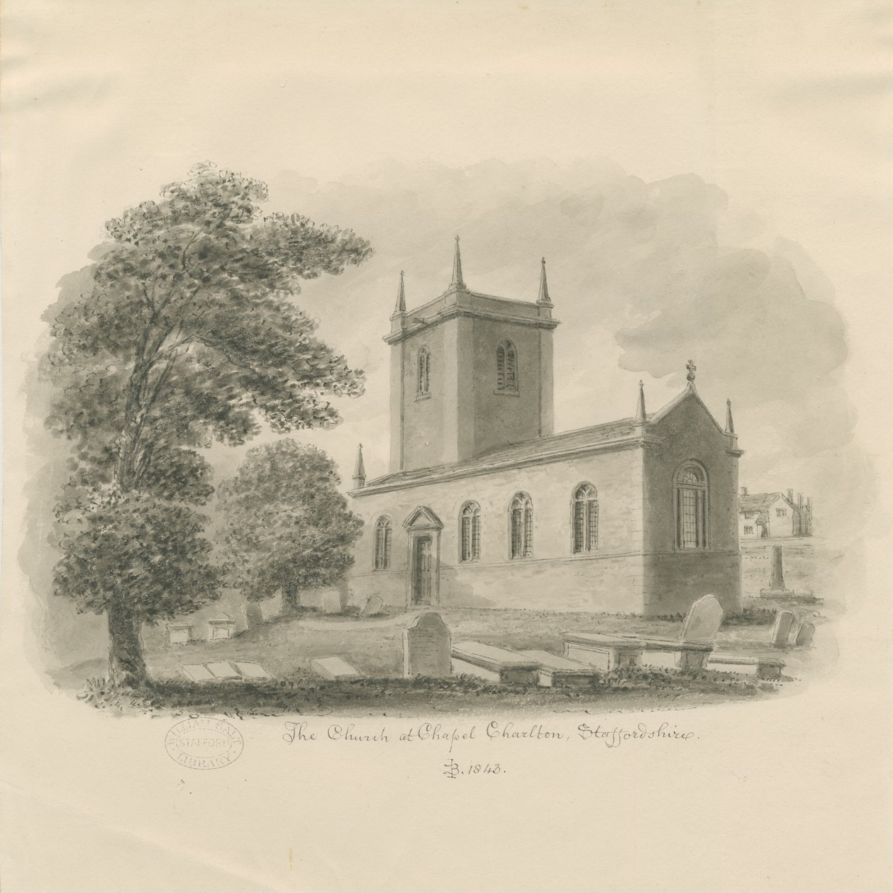 Chapel Chorlton Kerk door John Buckler