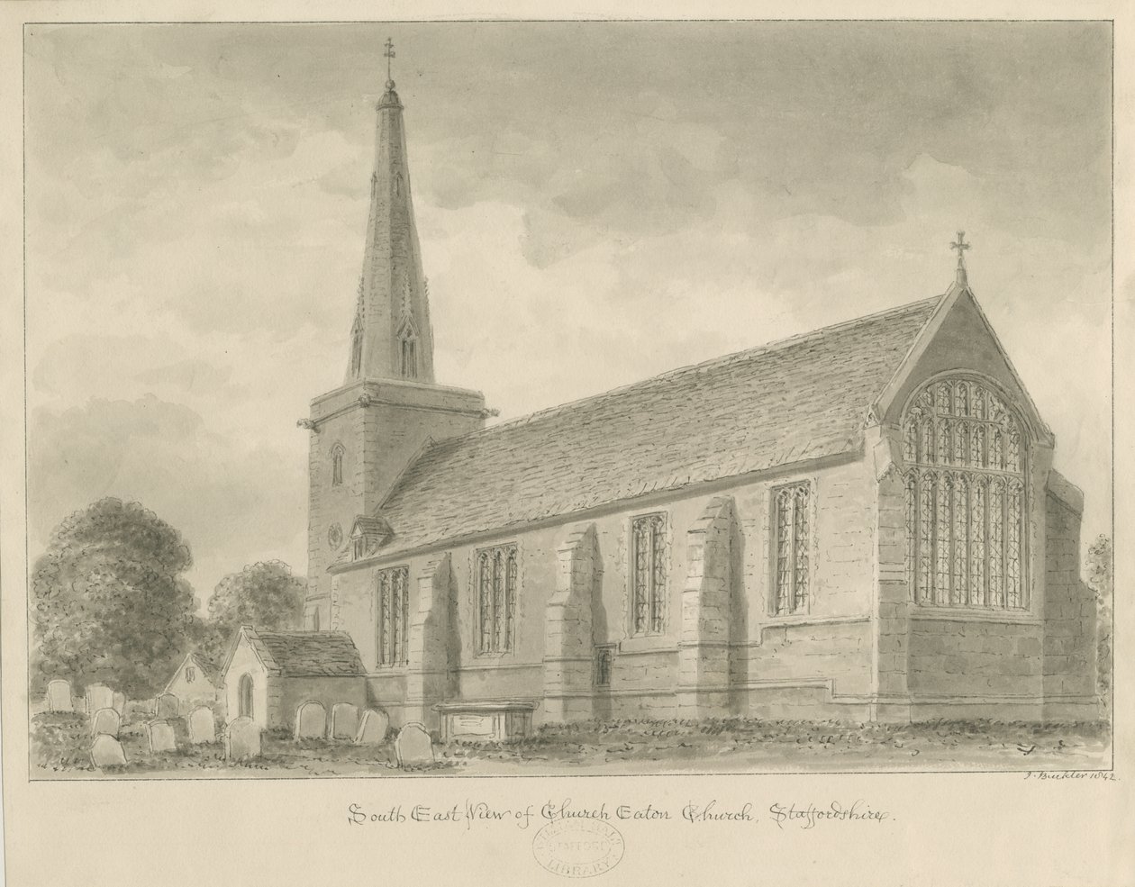 Church Eaton Kerk door John Buckler