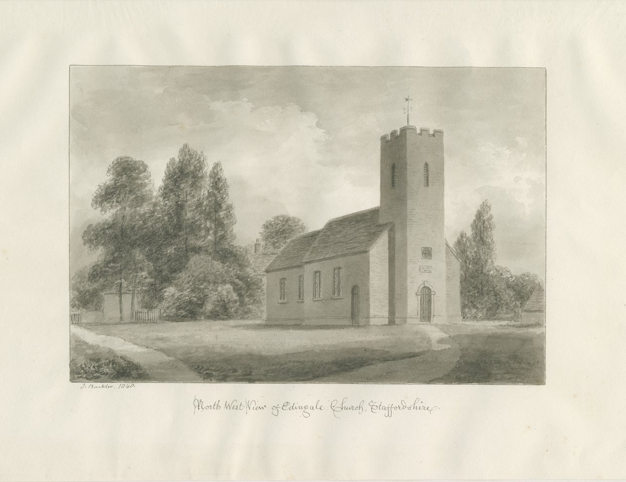 Edingale Kerk door John Buckler