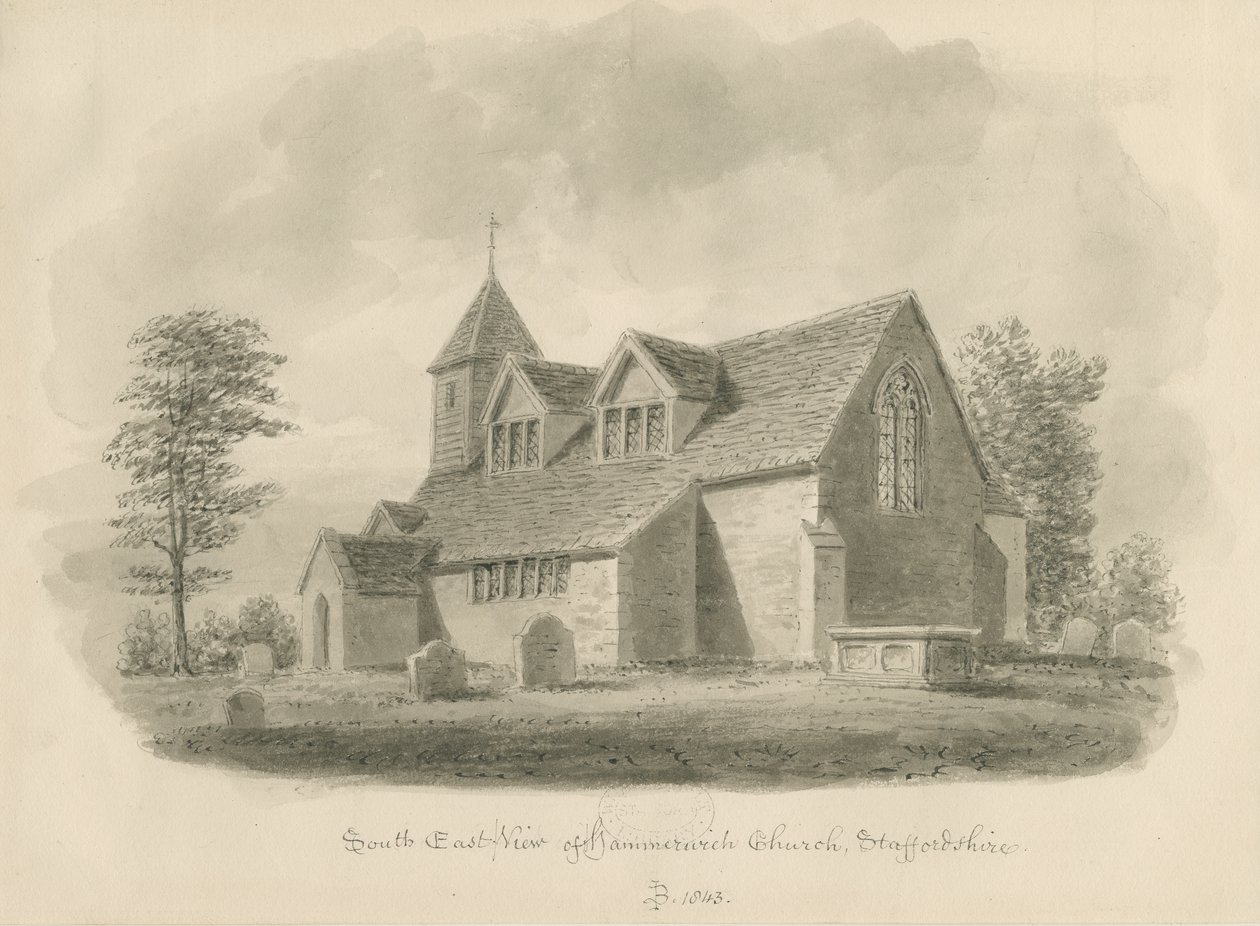 Hammerwich Kerk door John Buckler