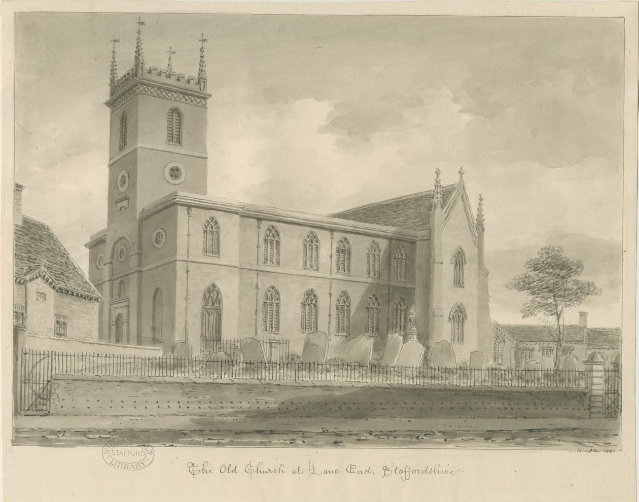 Lane End Kerk door John Buckler