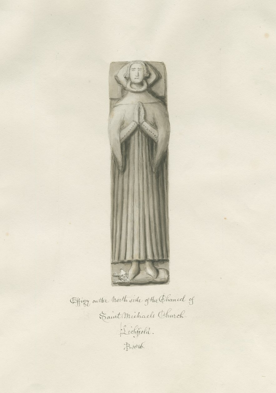 Lichfield - Beeld in het koor van St. Michael