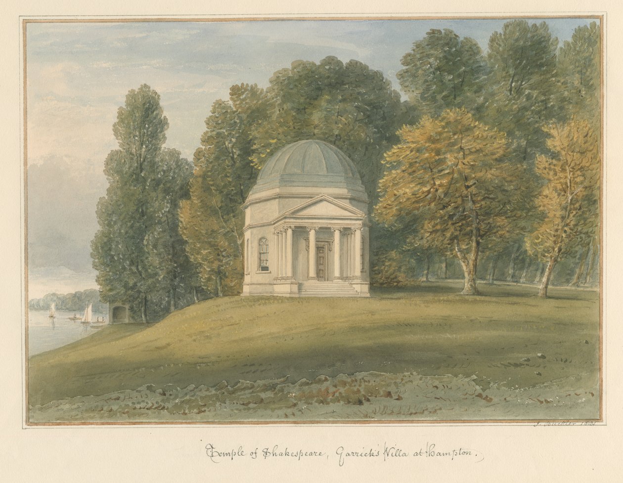 Middlesex - Hampton - Tempel van Shakespeare bij Garrick