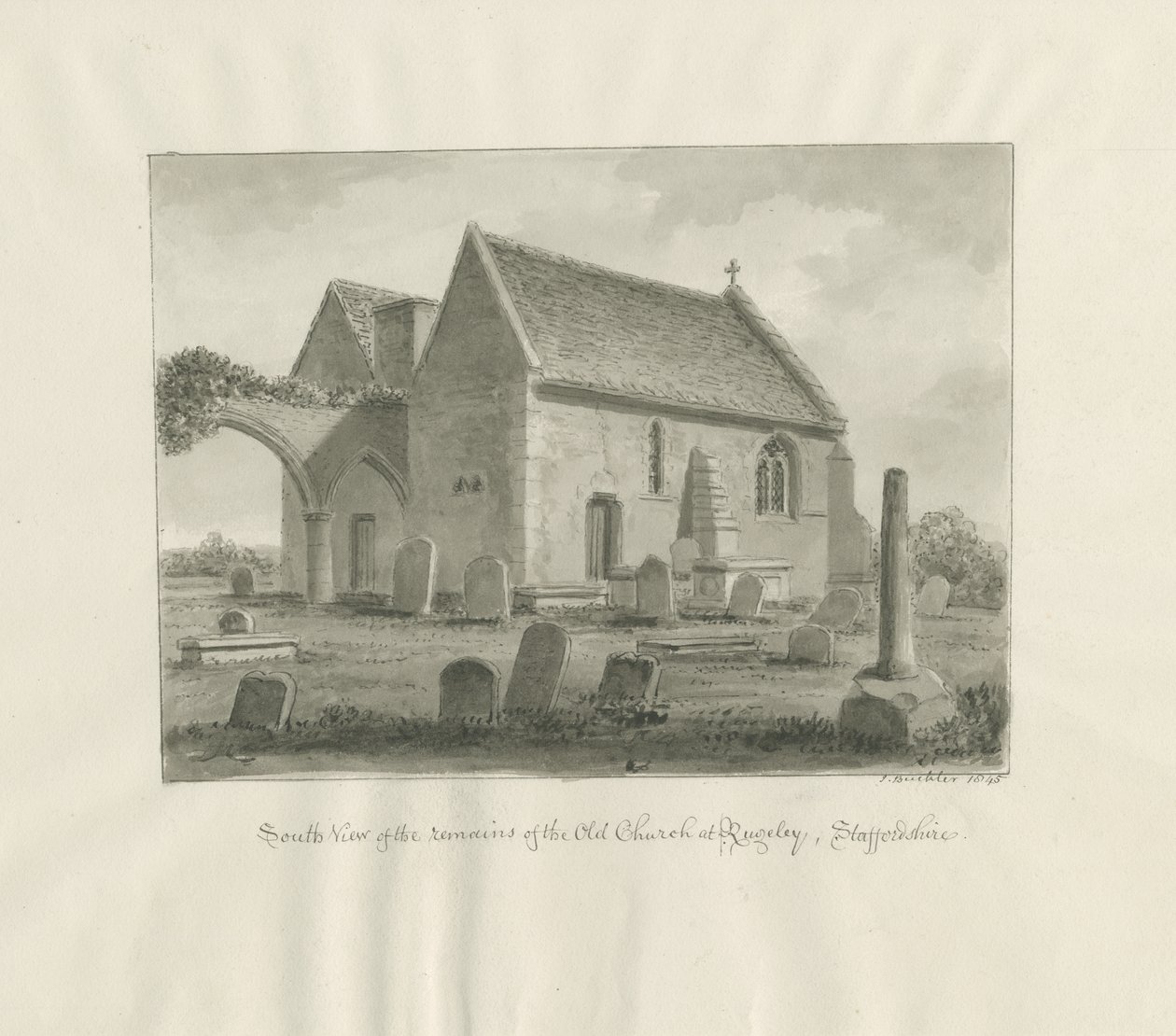 Rugeley Kerk door John Buckler