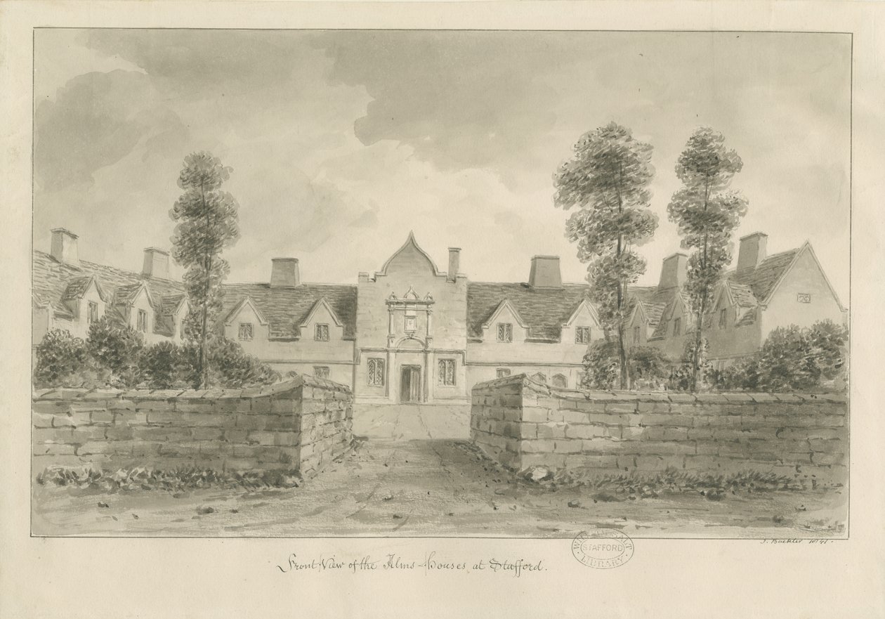 Stafford - Almhouses door John Buckler