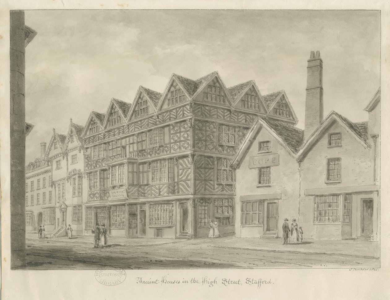 Stafford - Oude High House door John Buckler