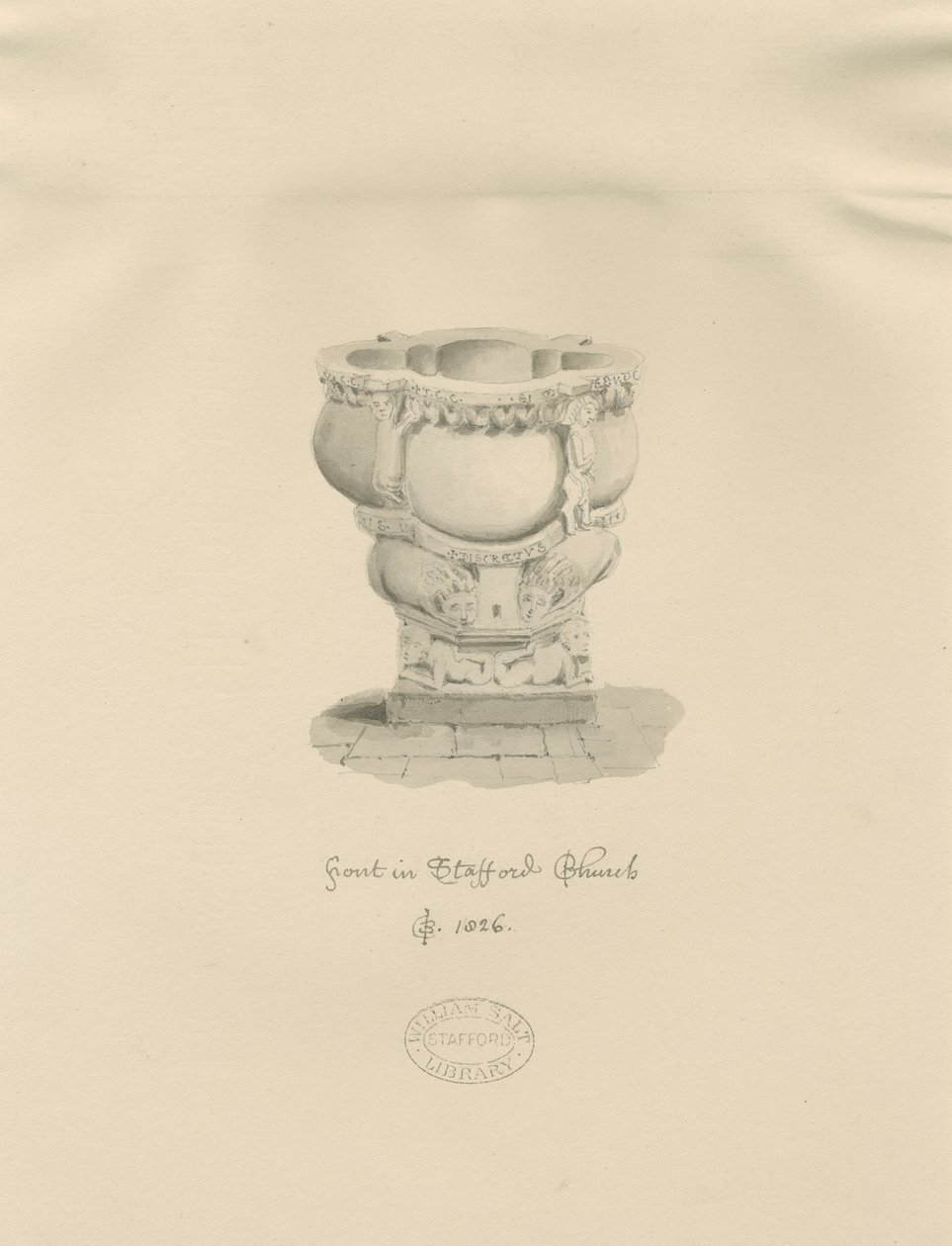 Stafford - Doopvont in St. Mary