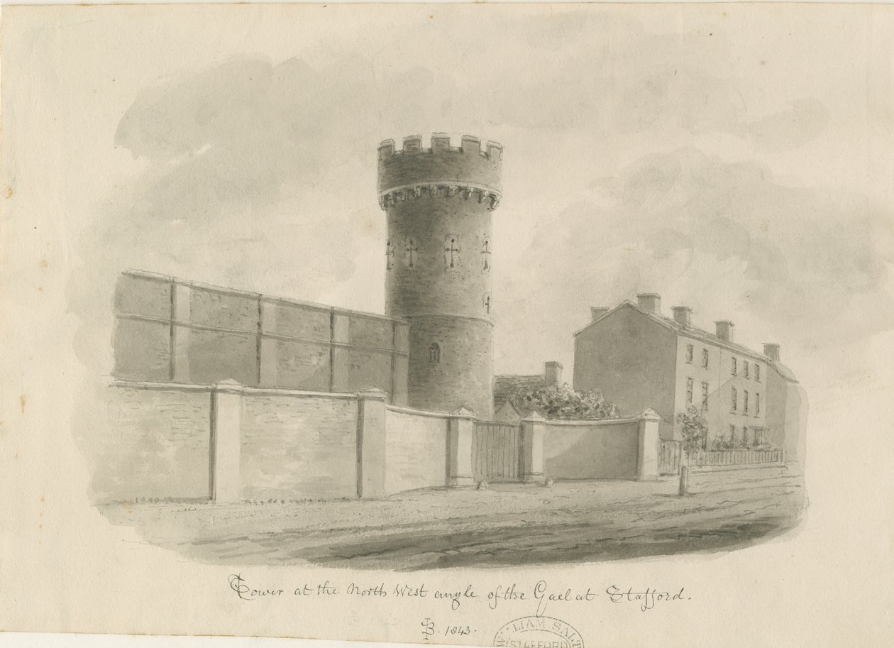 Stafford - Ronde Toren van de Gevangenis door John Buckler