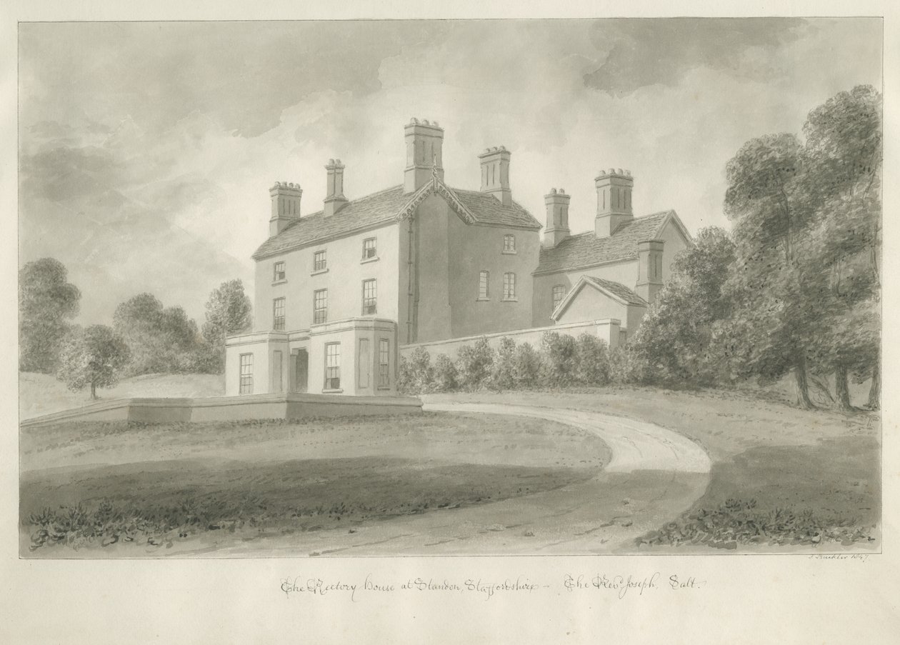Standon - Pastorie van dominee Joseph Salt door John Buckler
