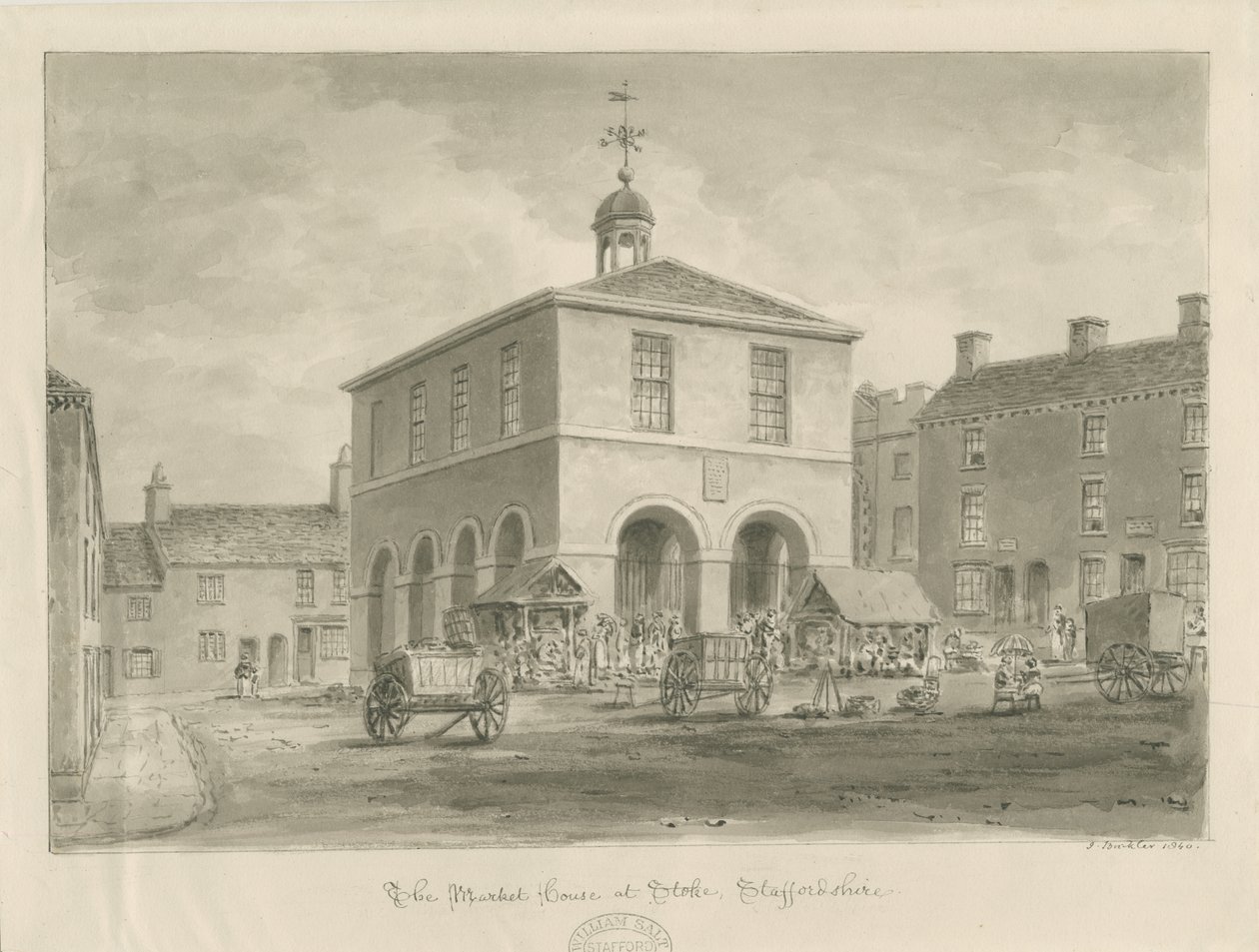 Stoke-upon-Trent - Markthuis door John Buckler