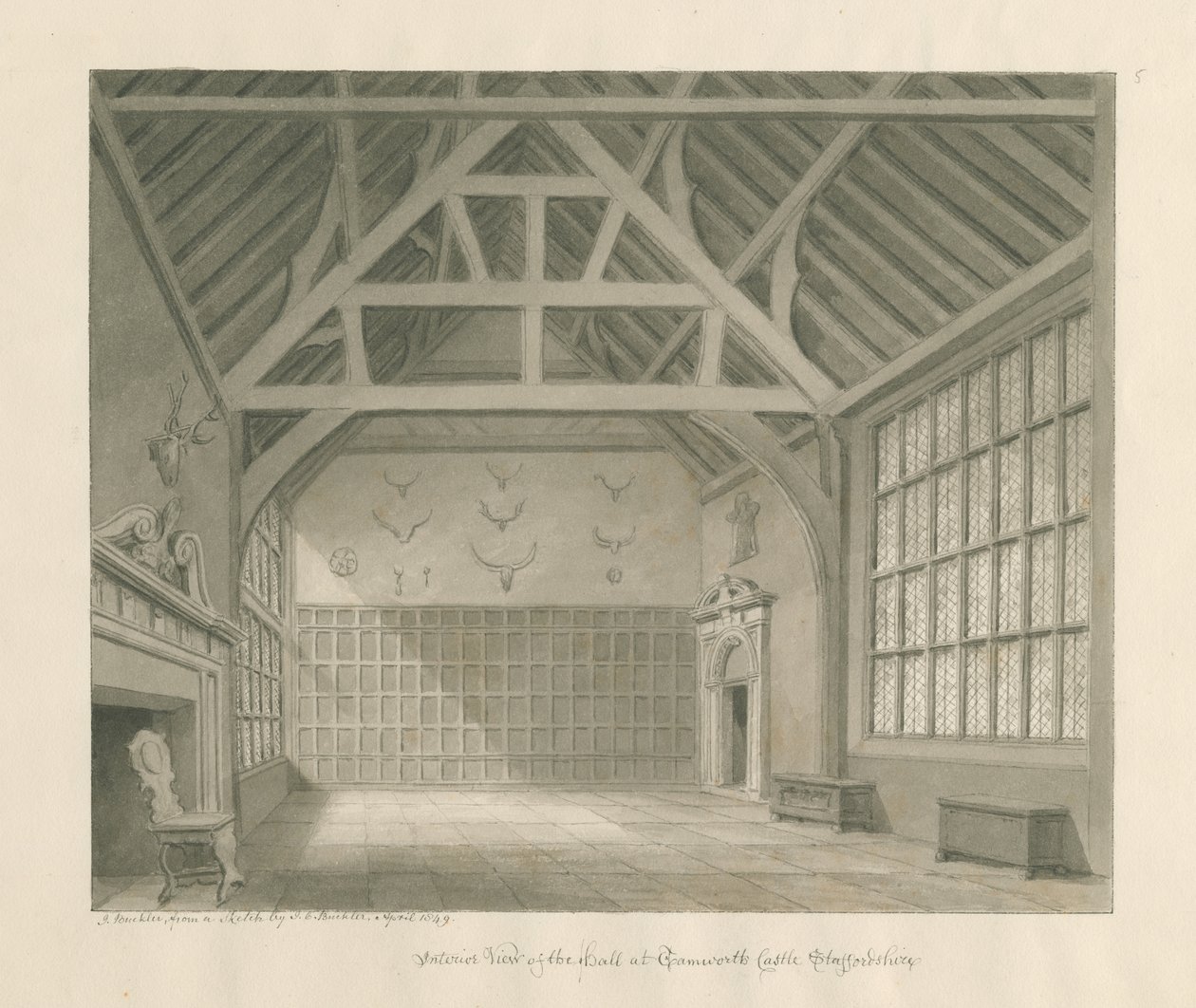 Tamworth Kasteel door John Buckler