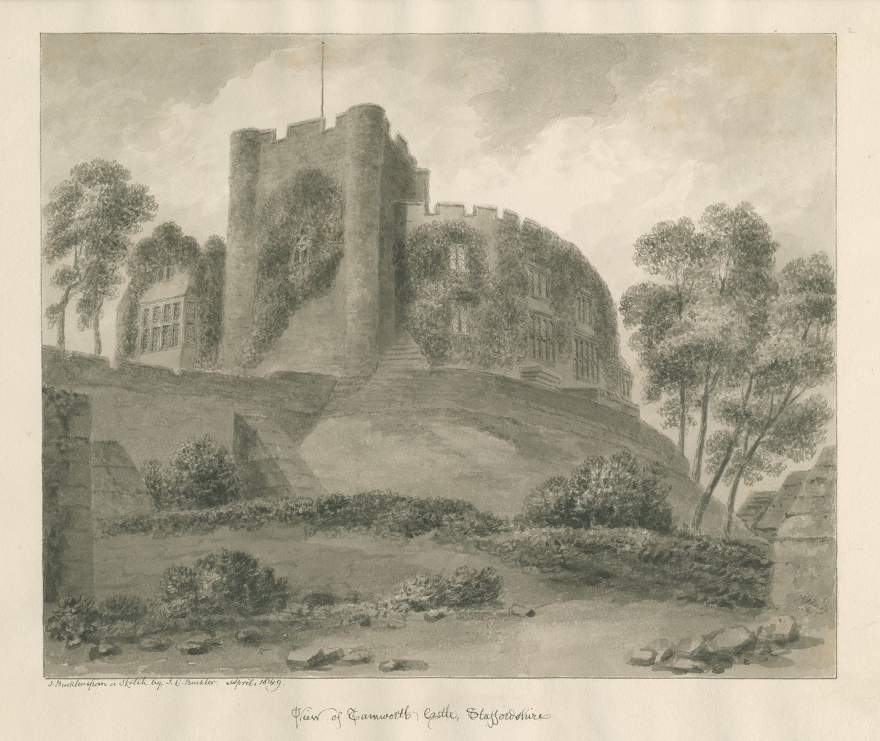 Tamworth Kasteel door John Buckler