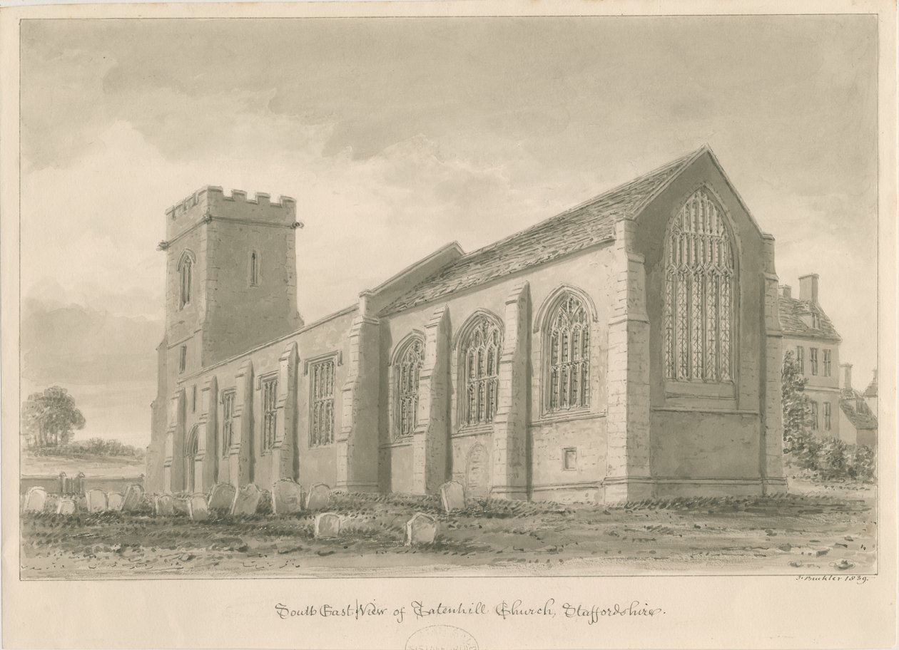 Tatenhill Kerk door John Buckler