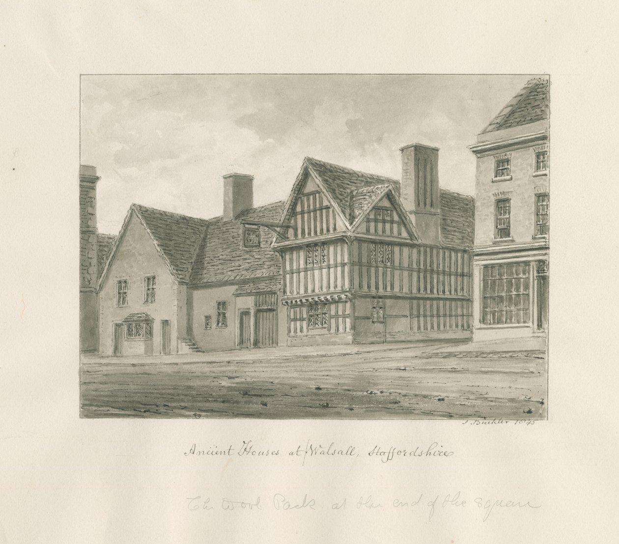 Walsall Town - Oud Huis door John Buckler