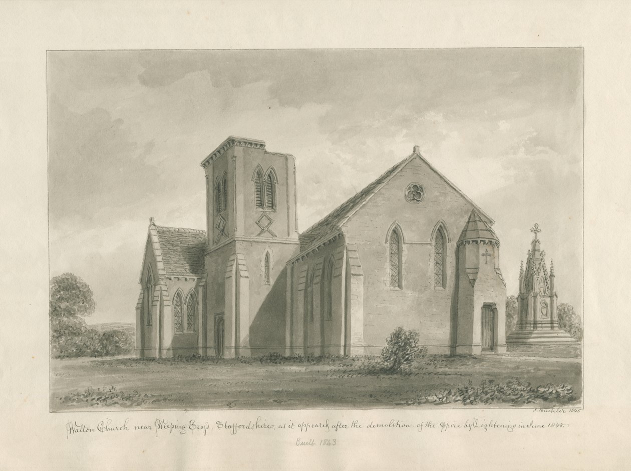Walton-on-the-Hill Kerk door John Buckler