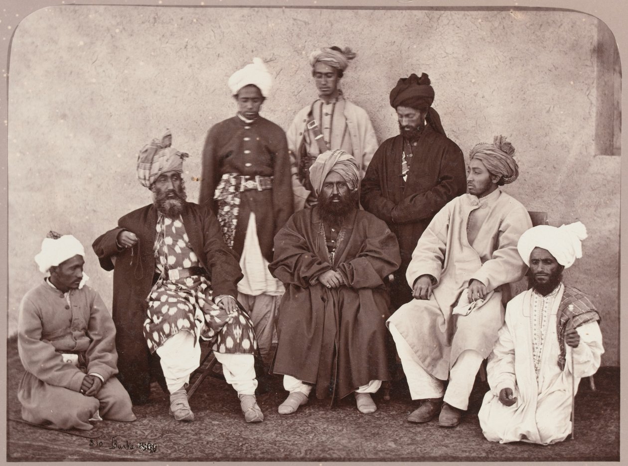 Mohamed Zahir Khan en Aslam Khan, 1879 door John Burke