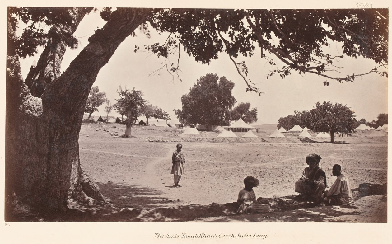 Het Kamp van Amir Yakub Khan, Safed Sang, 1879 door John Burke