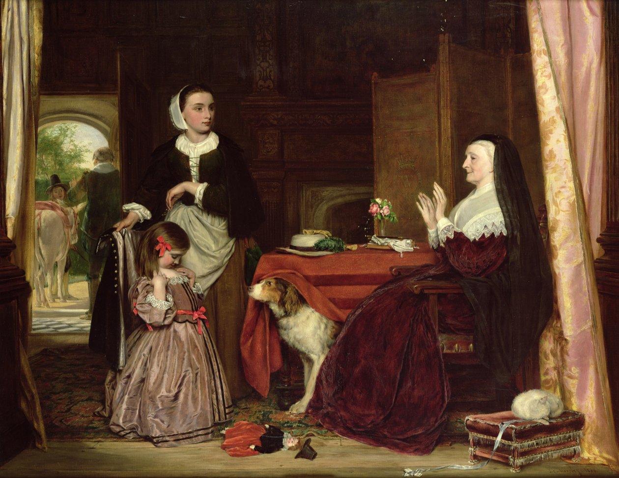 De Nieuwe Jurk door John Callcott Horsley