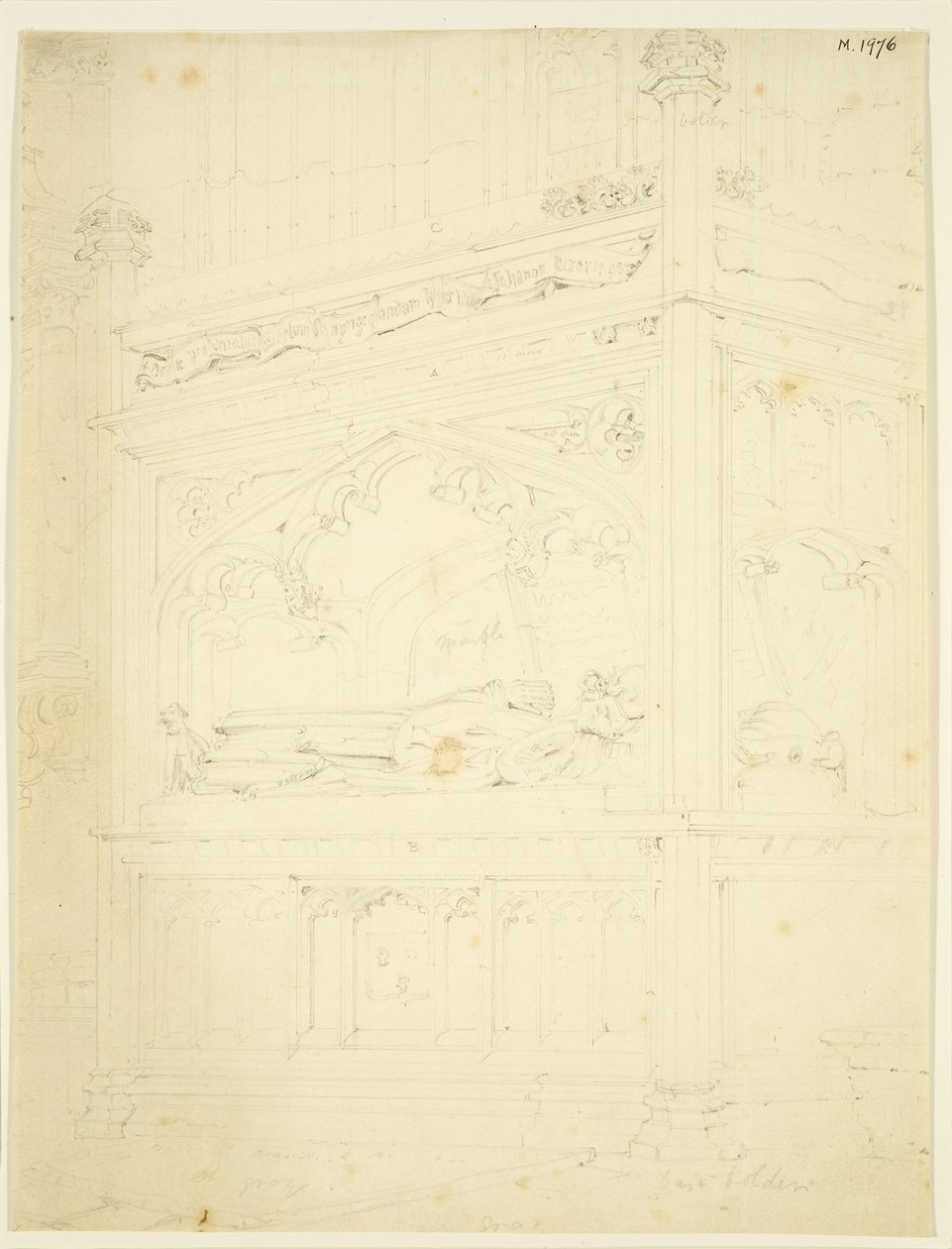 Monument voor William Canynges in St. Mary Redcliffe door John Carter