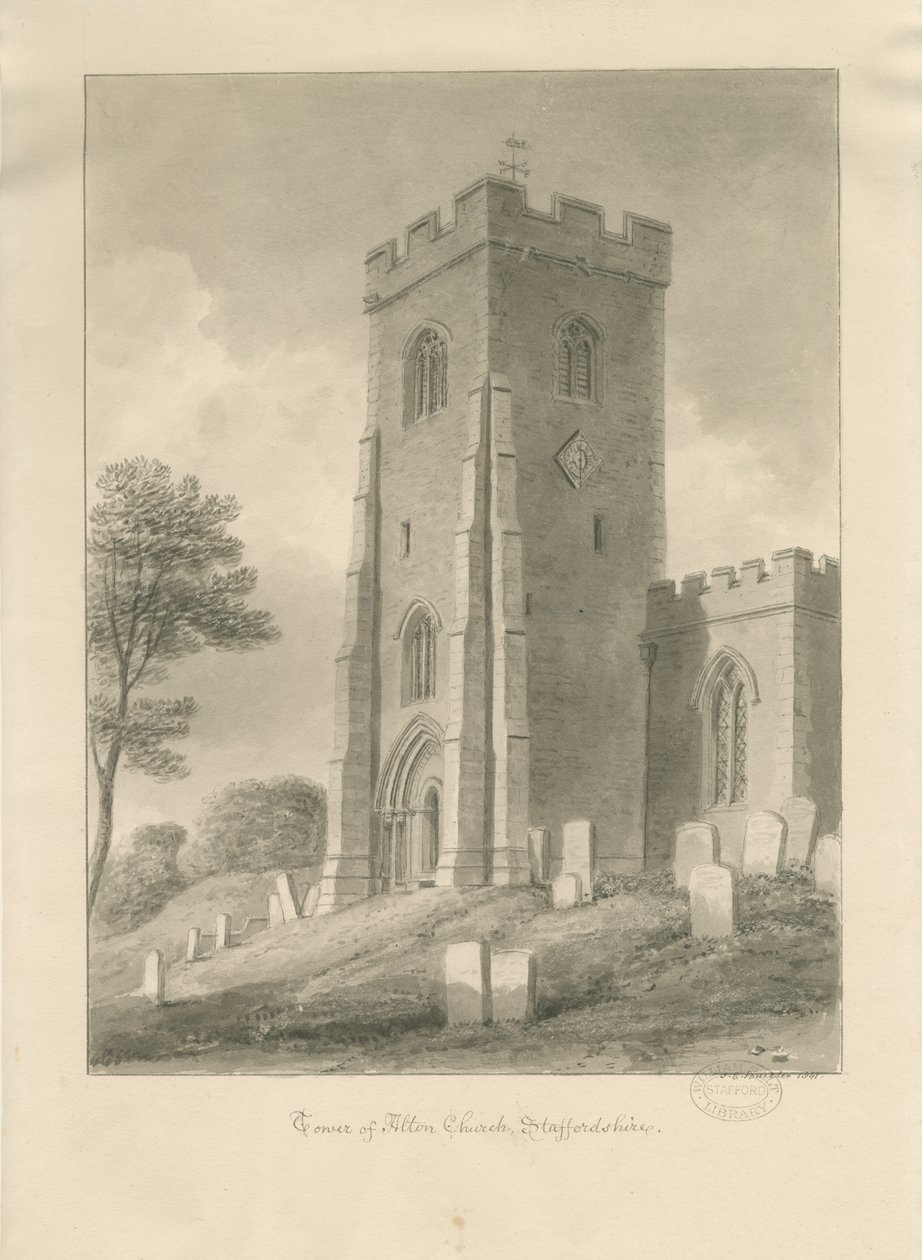 Alton Kerk - Toren door John Chessell Buckler