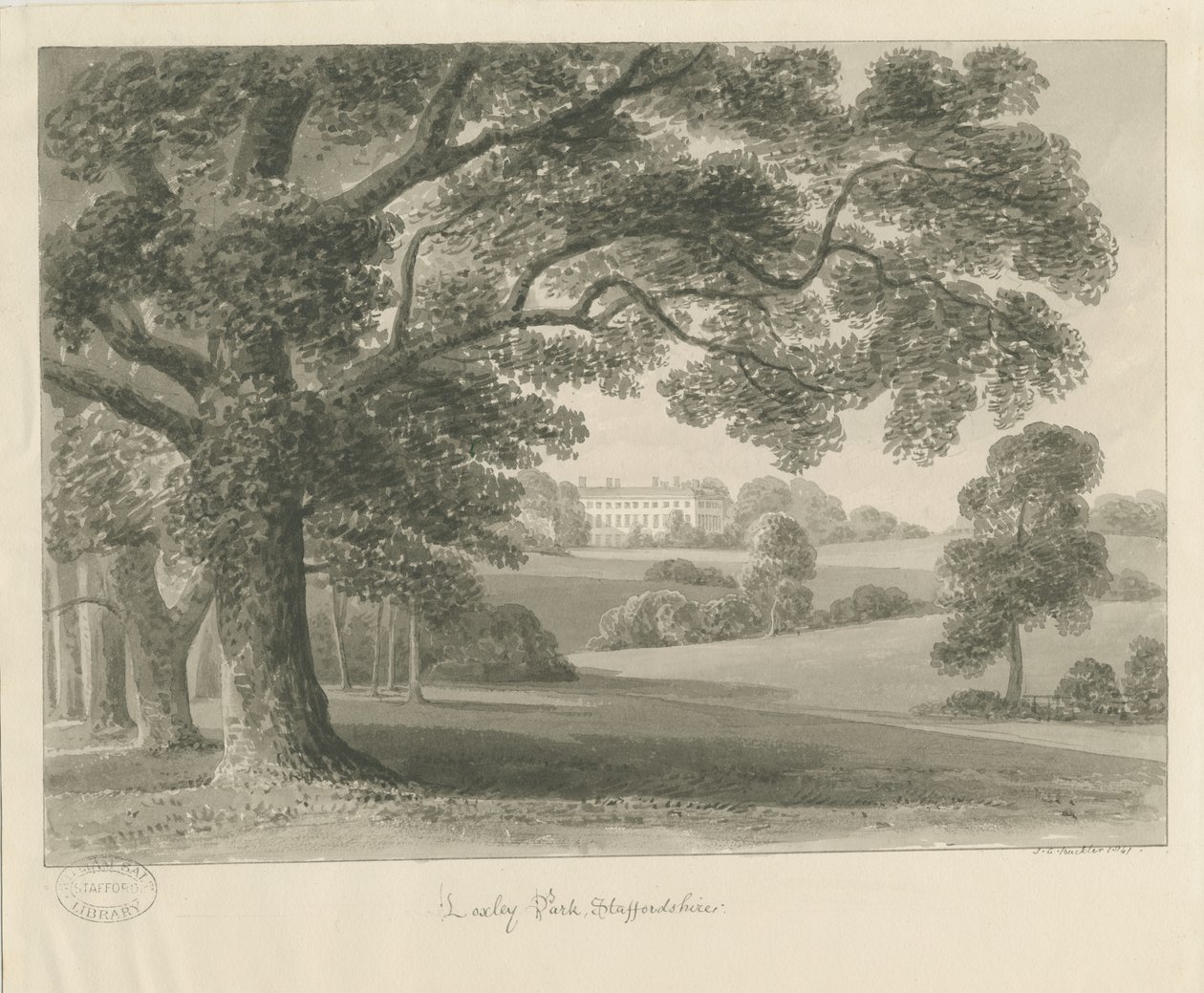 Loxley Park door John Chessell Buckler