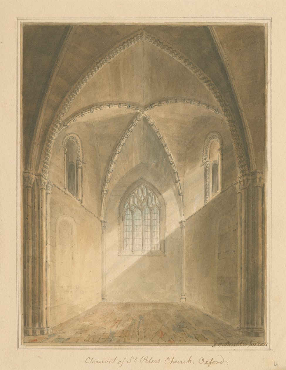 Oxfordshire - Oxford - Interieur van het Koor van St. Peter