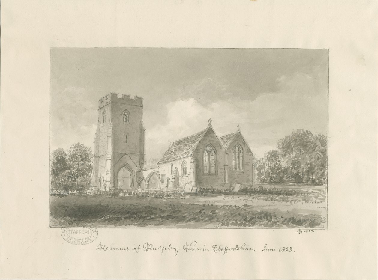 Rugeley Kerk door John Chessell Buckler