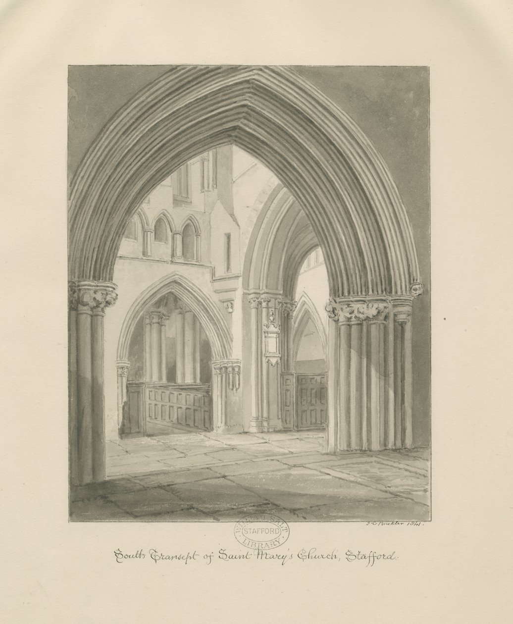 Stafford - Interieur van St. Mary