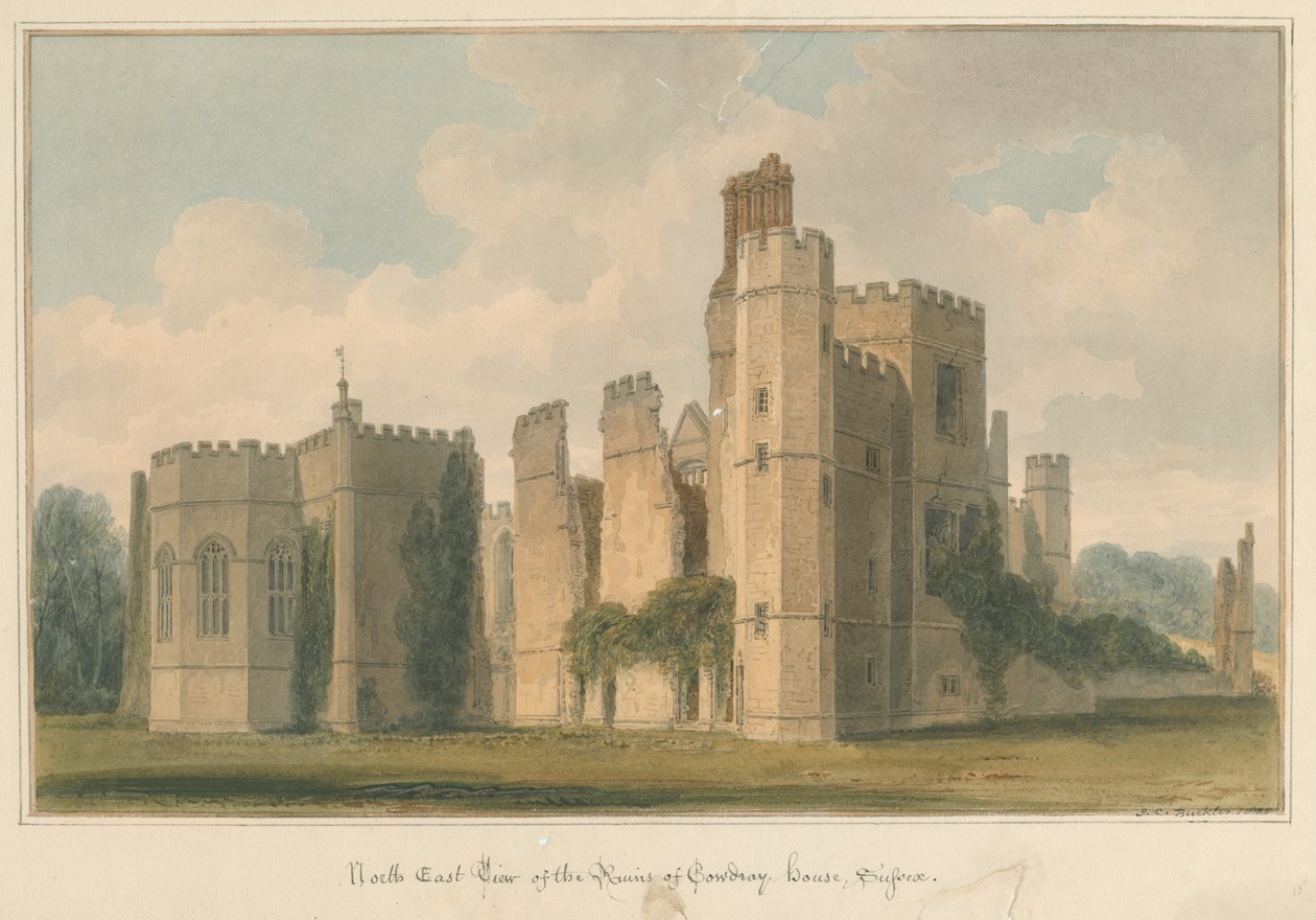 Sussex - Cowdray House door John Chessell Buckler