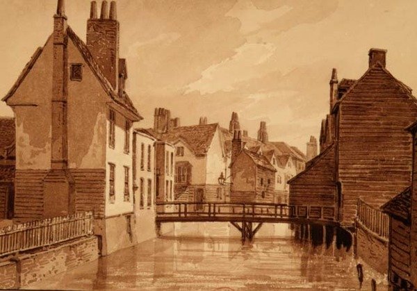Uitzicht op de Folly in de Parochie van Bermondsey, uit 