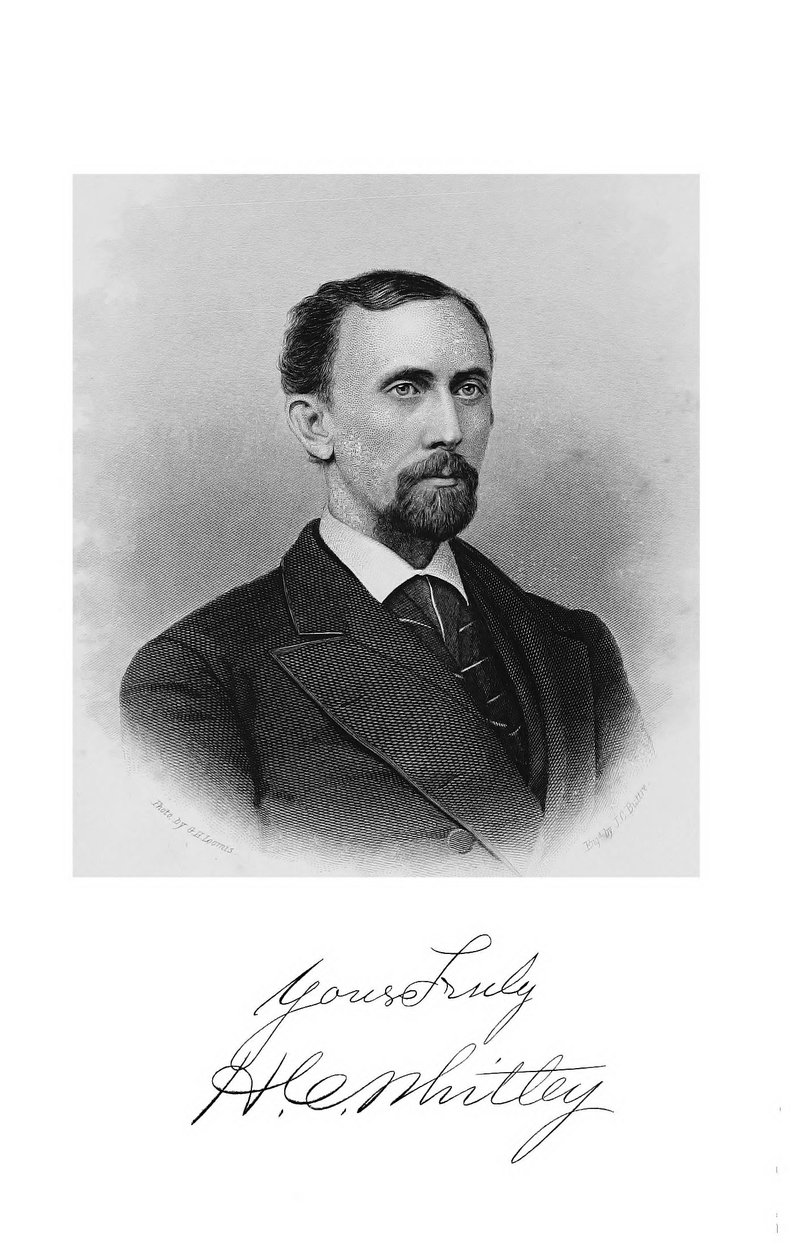 Portret van Hiram C. Whitley, frontispice uit 