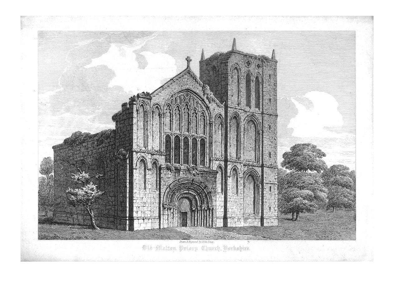 Oude Malton Priory Kerk, Yorkshire door John Coney