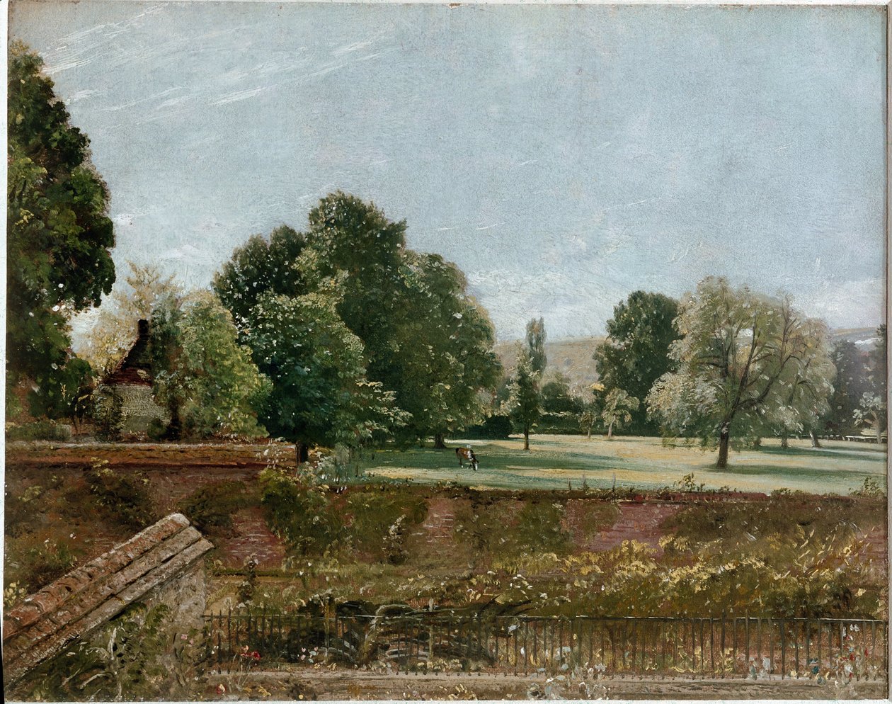 Een uitzicht op Salisbury, vanuit de bibliotheek van het huis van aartsdiaken Fisher door John Constable