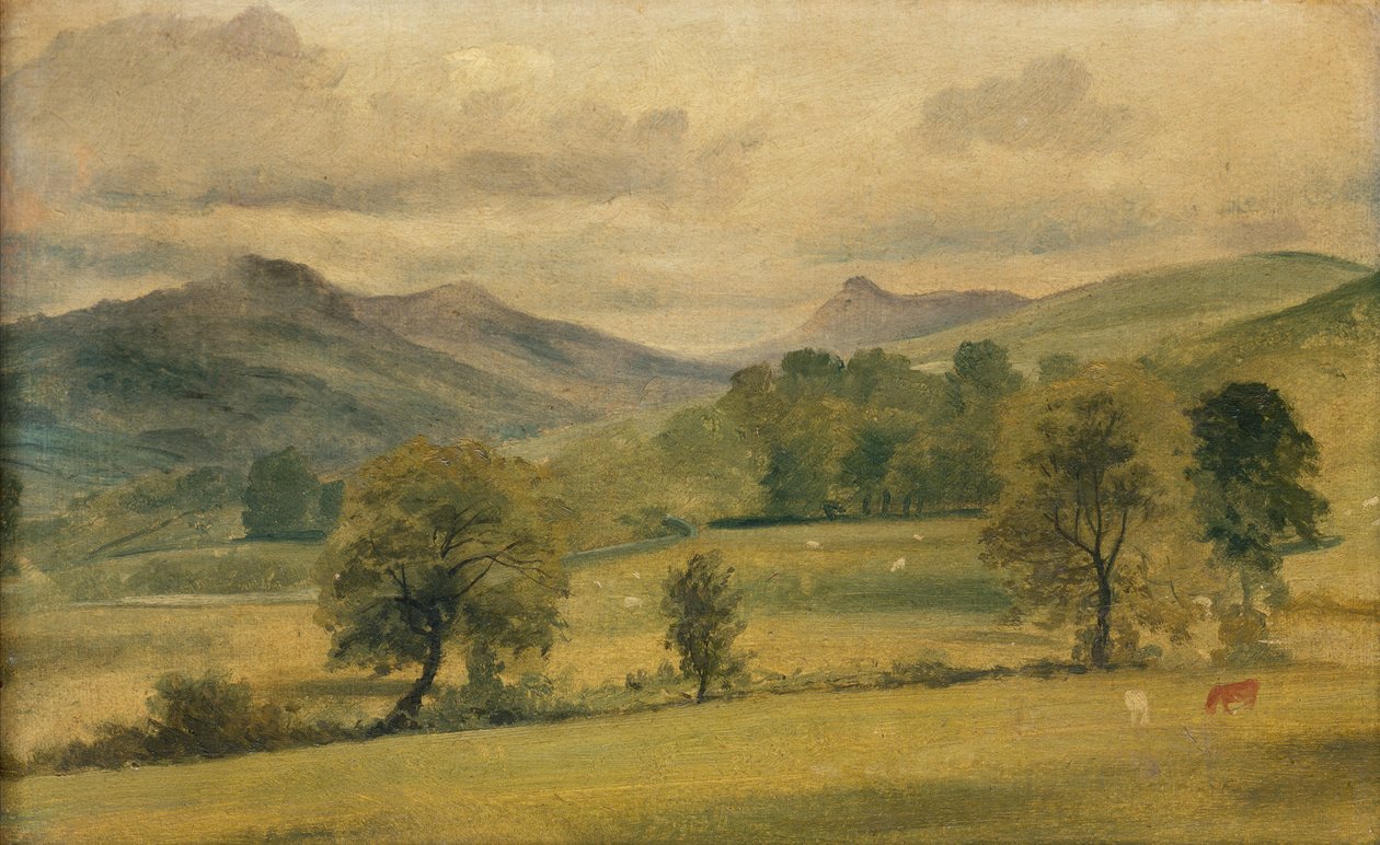 Een uitzicht in het Lake District door John Constable