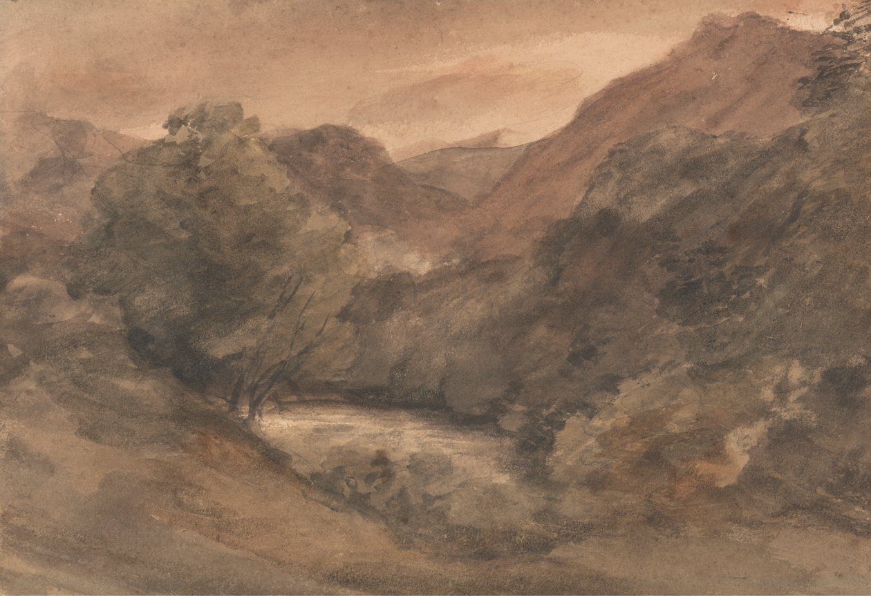Borrowdale: Avond na een Mooie Dag, 1 Oktober 1806 door John Constable