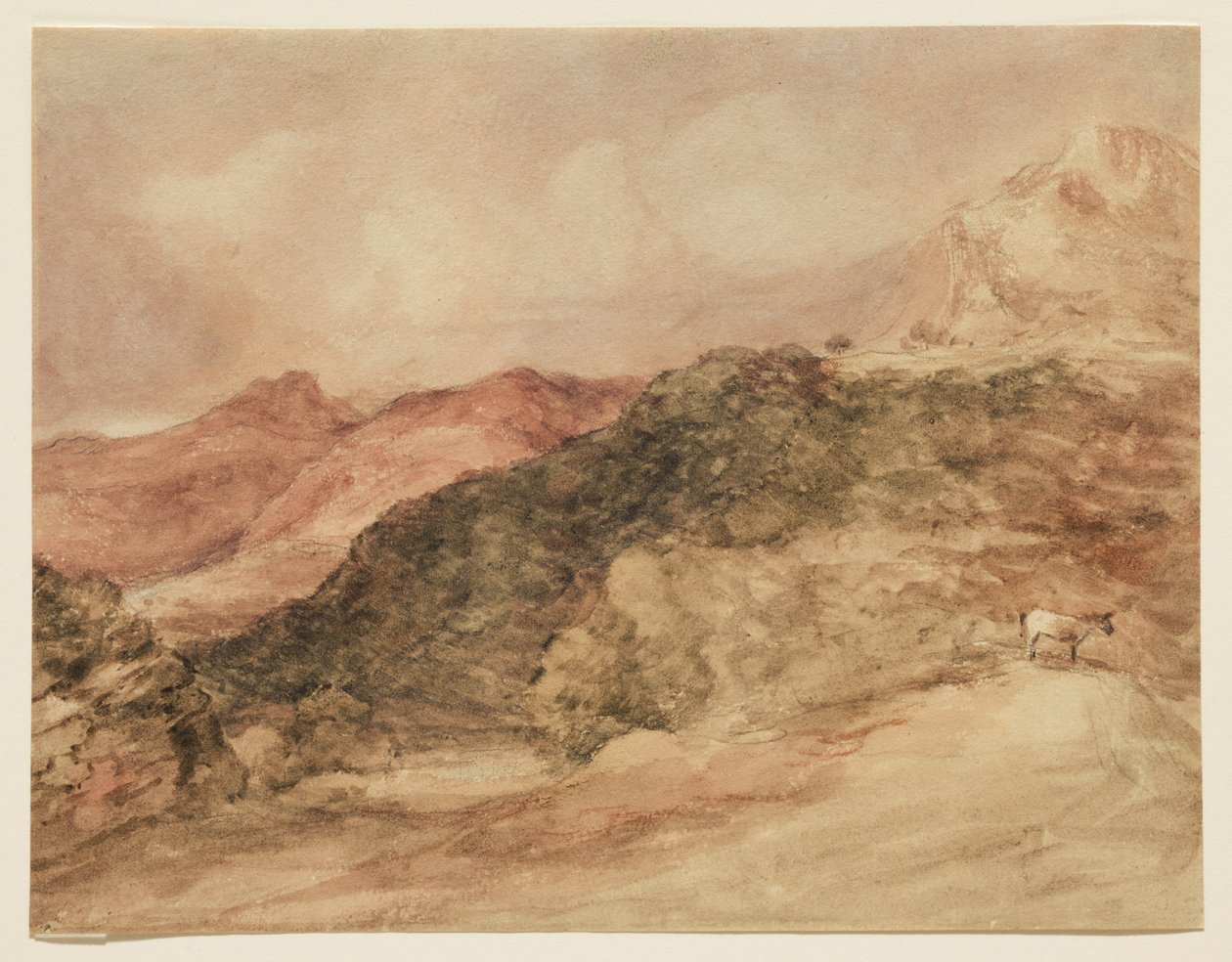 Bow Fell en de Langdale Pikes door John Constable