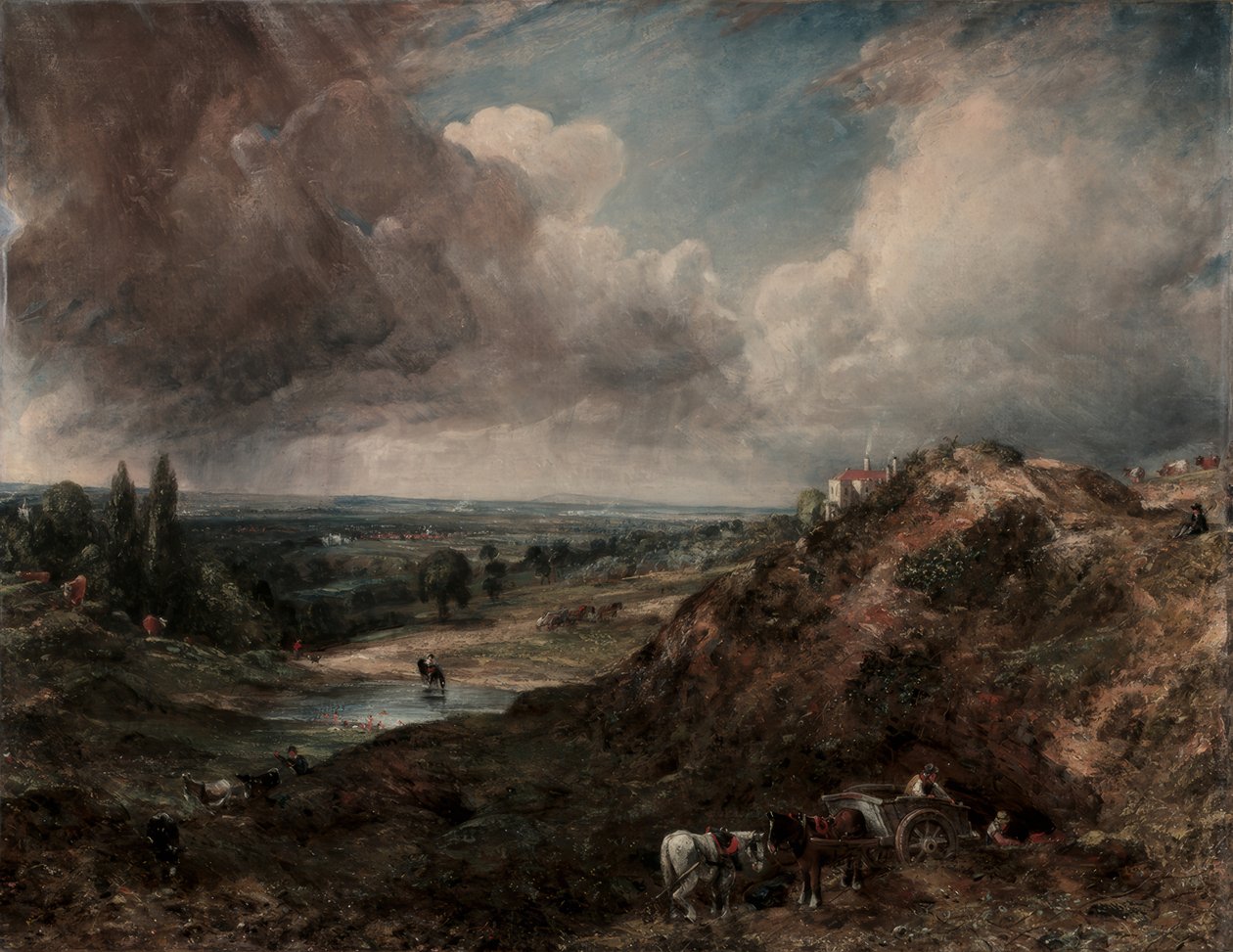 Tak Hill Vijver, Hampstead door John Constable