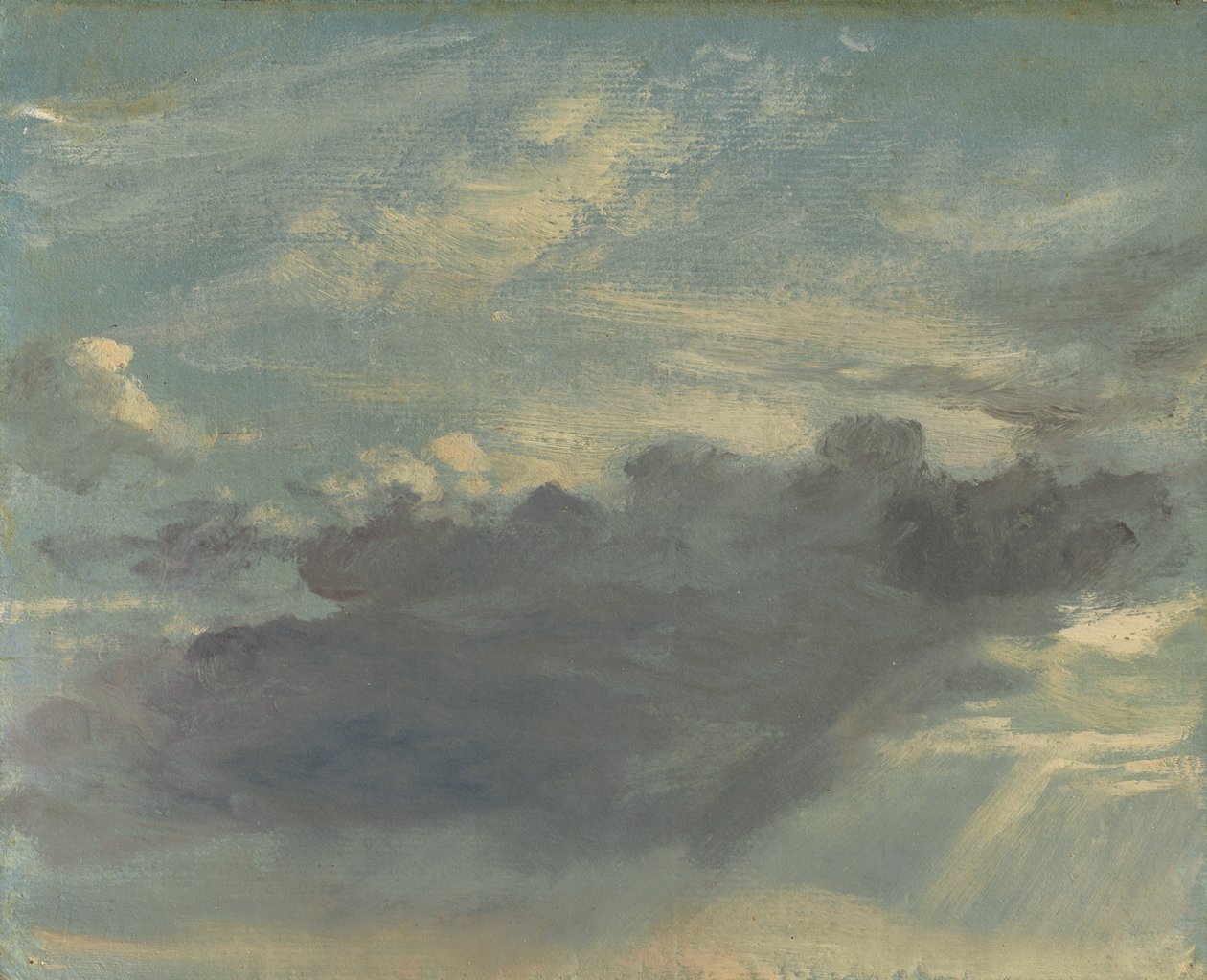 Wolkstudie, ca. 1821-22 door John Constable