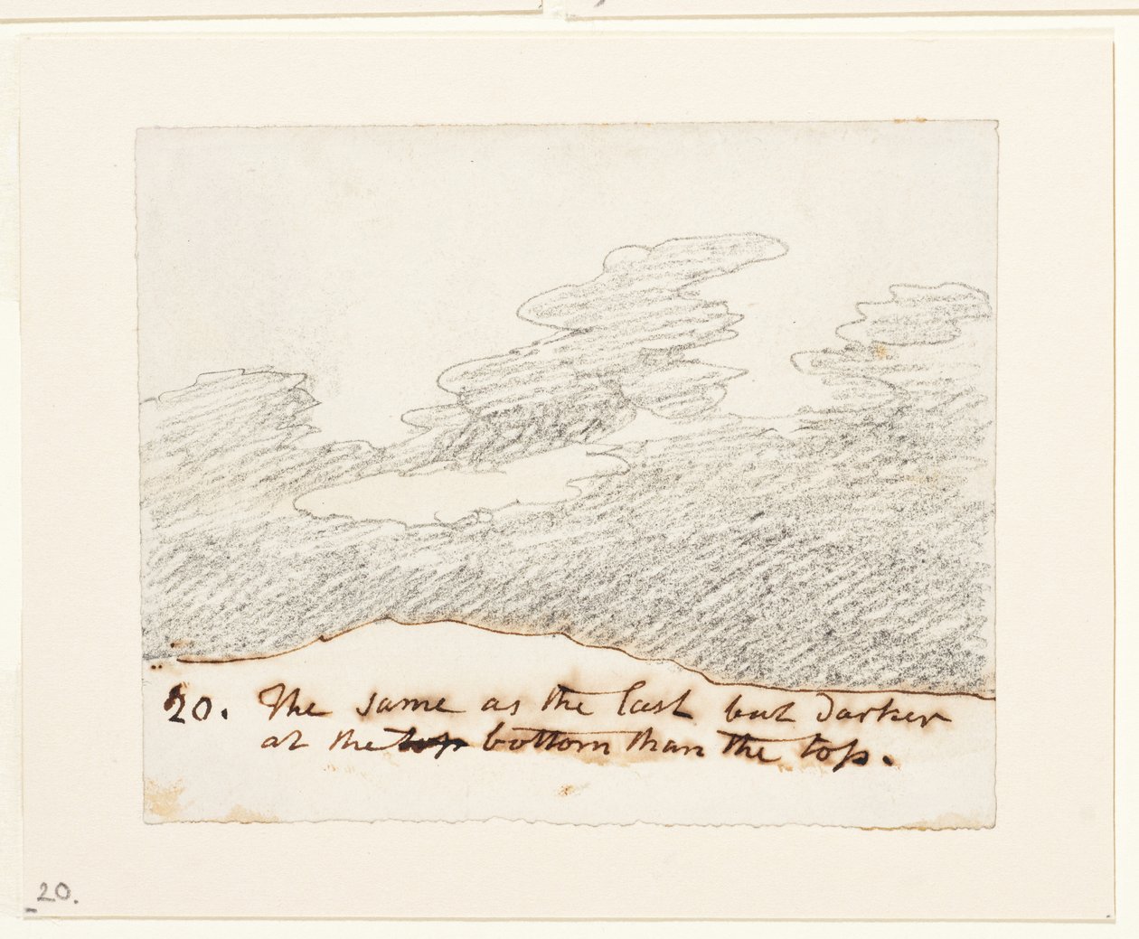 Wolkstudie (naar Alexander Cozens