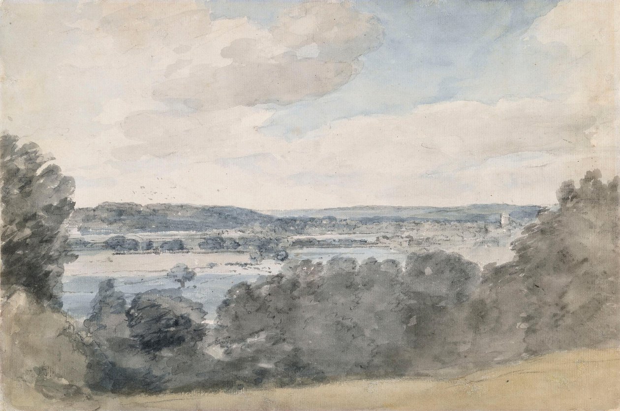 Dedham Vale, Suffolk, nabij East Bergholt door John Constable