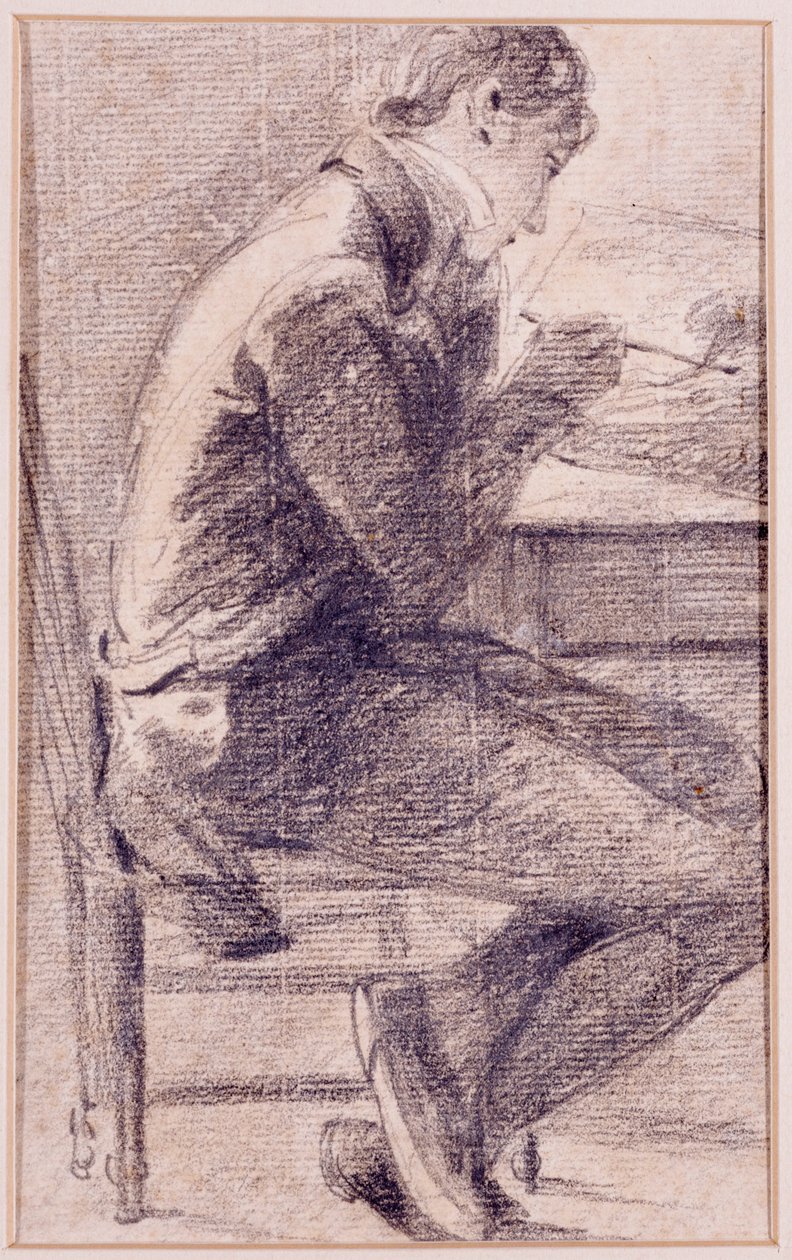Portret van een kunstenaar die schetst, 1801 door John Constable