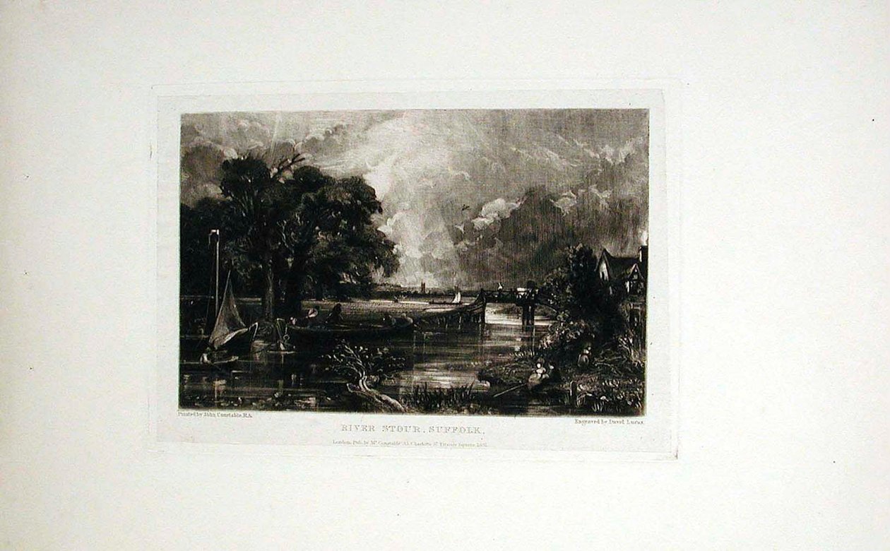 Rivier de Stour, Suffolk door John Constable