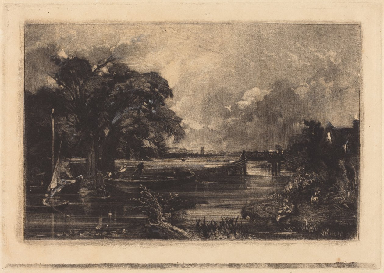 De Stour, Suffolk door John Constable