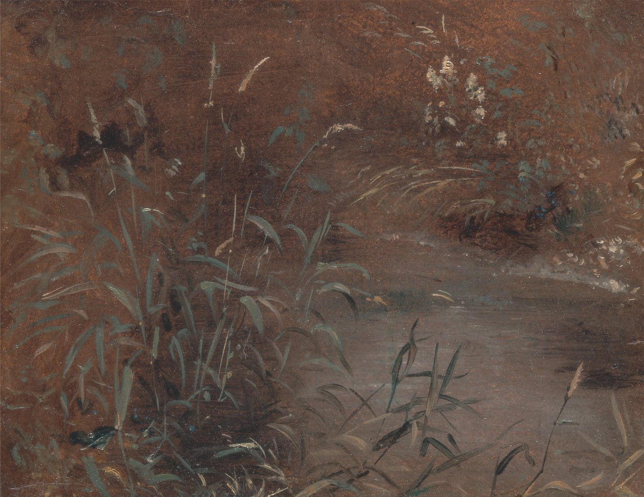 Rent langs een zwembad door John Constable