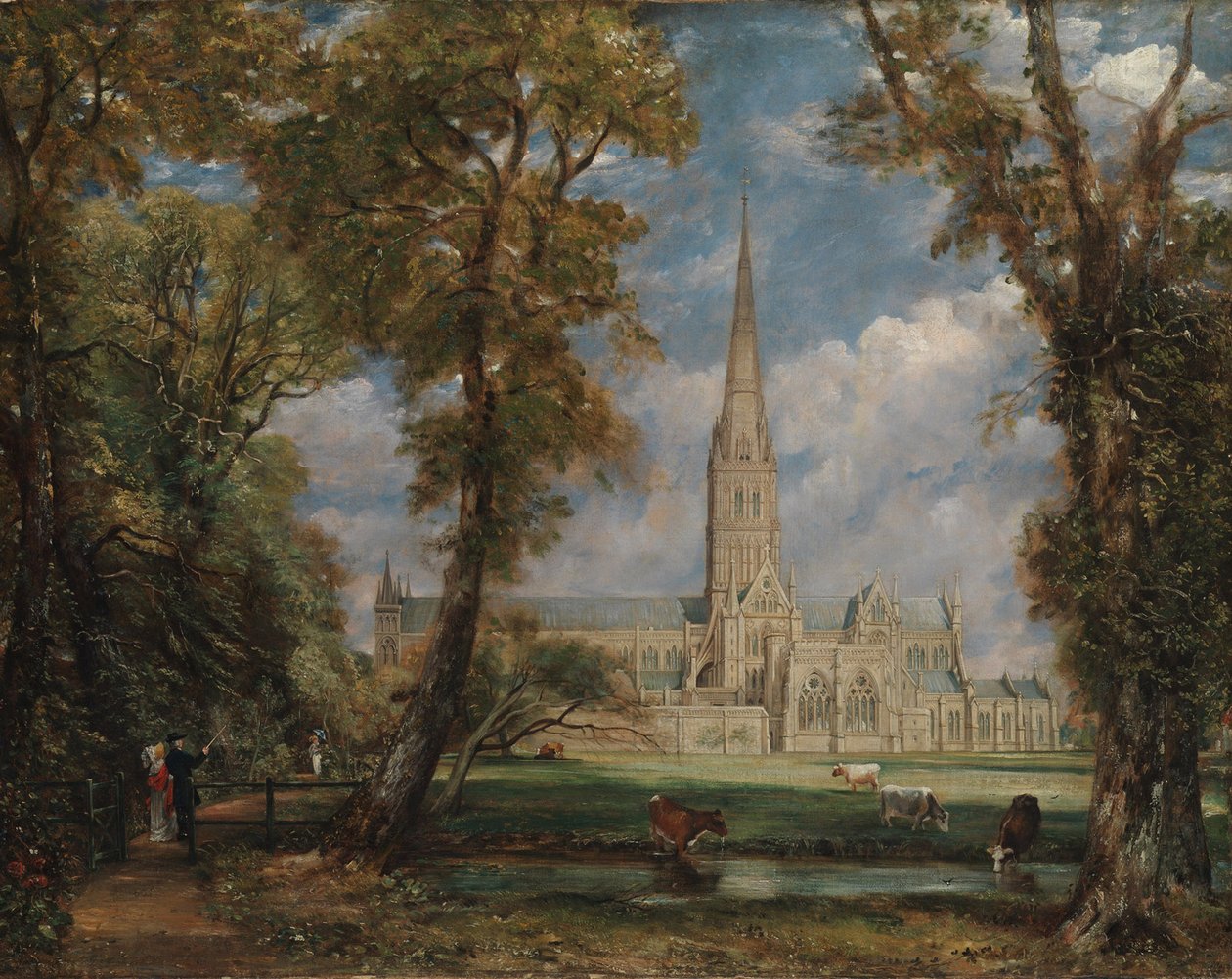 Kathedraal van Salisbury vanaf het terrein van de bisschop door John Constable