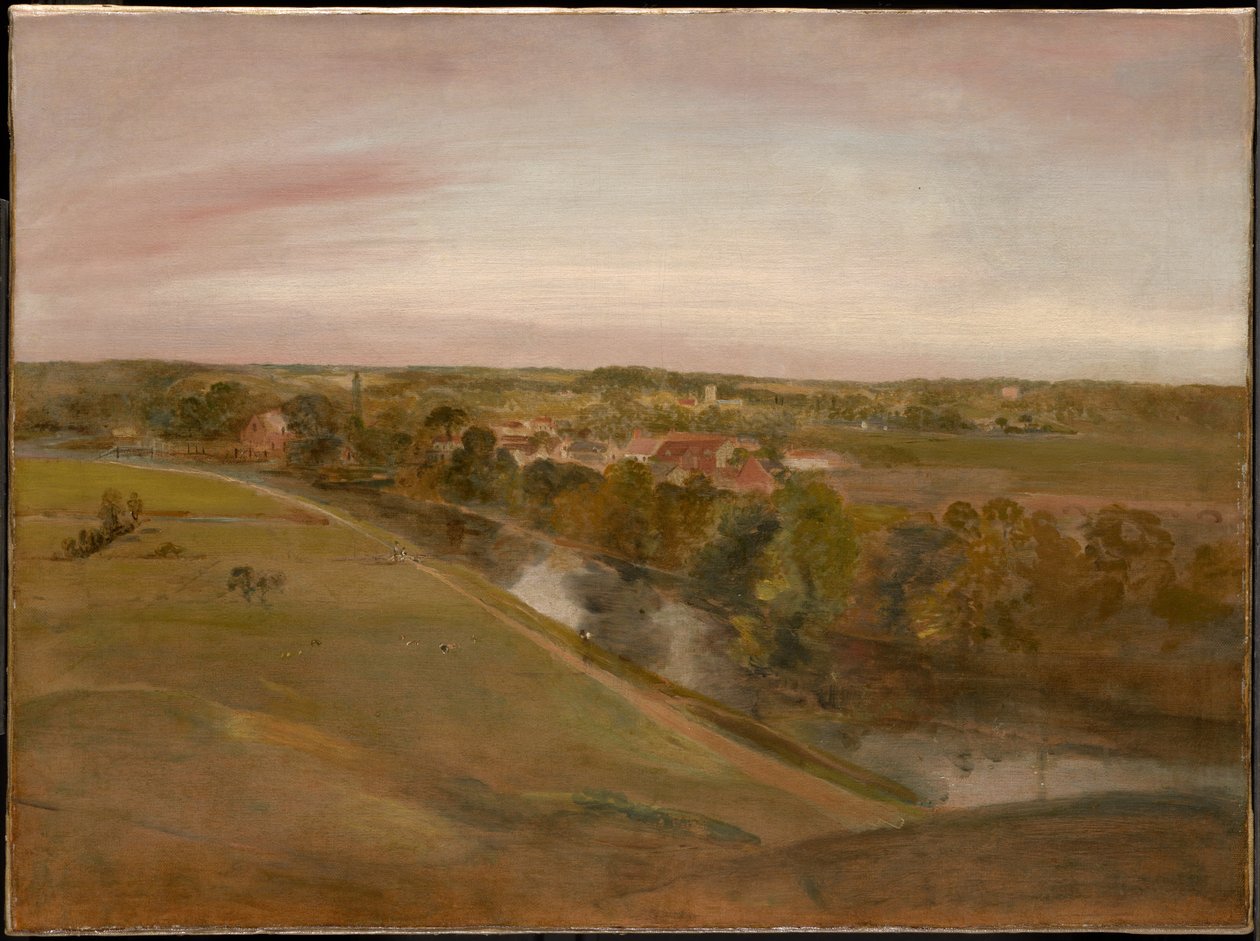 Stratford Saint Mary vanuit de Coombs door John Constable