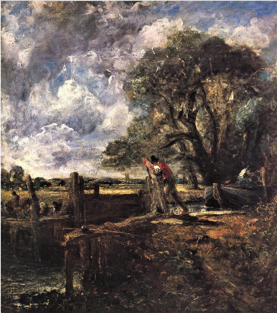 Studie voor Het Korenveld door John Constable