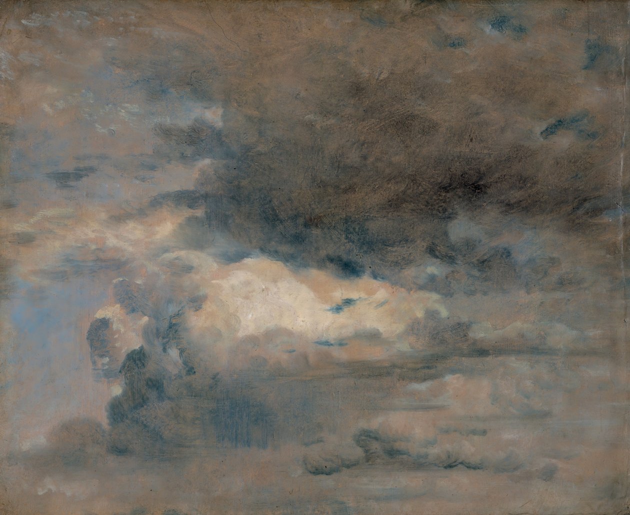 Studie van wolken - avond door John Constable
